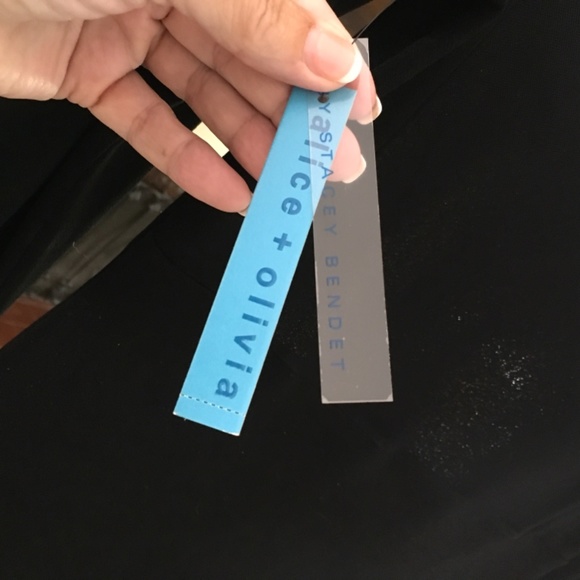 Alice and Olivia black crepe fitted dress - Picture 6 of 7